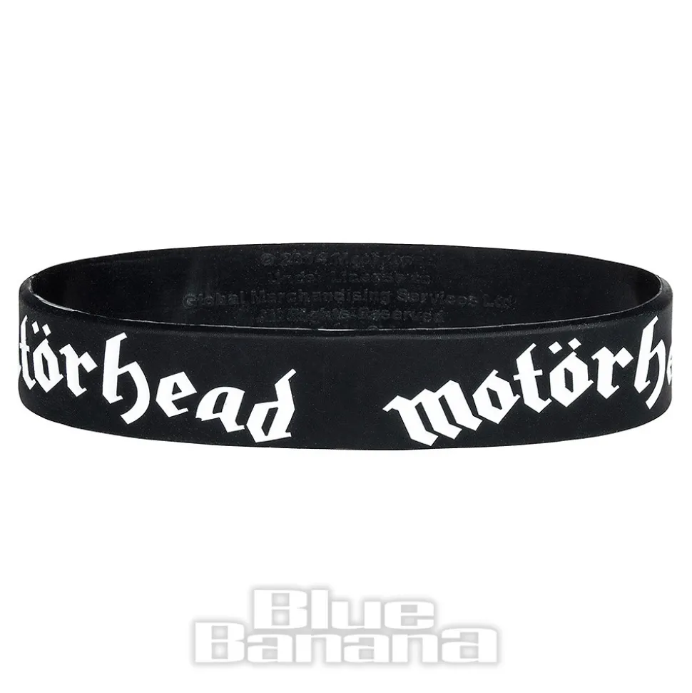 Official Motorhead Logo Gummy Wristband (Black)