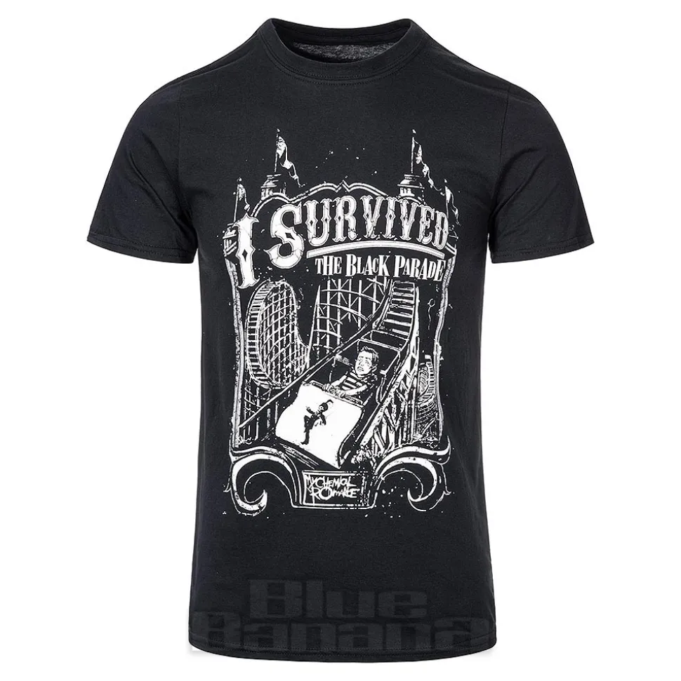 Official My Chemical Romance I Survived The Black Parade T Shirt (Black)
