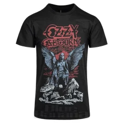 Official Ozzy Osbourne Angel Wings T Shirt (Black)