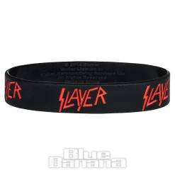 Official Slayer Logo Gummy Wristband (Black)