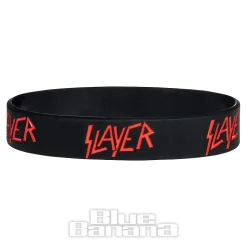 Official Slayer Logo Gummy Wristband (Black)