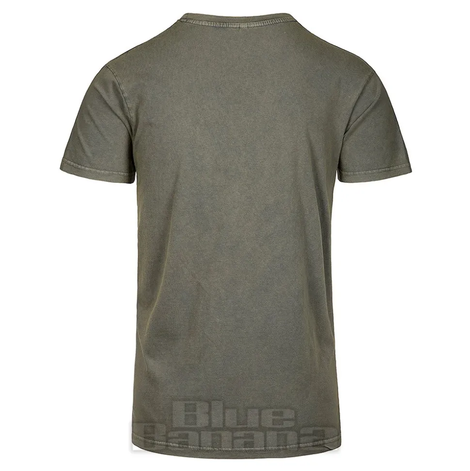 Official Sleep Token Stone Wash Grid T-Shirt (Green)