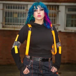 Poizen Industries Dystopian Hoodie (Black/Orange)