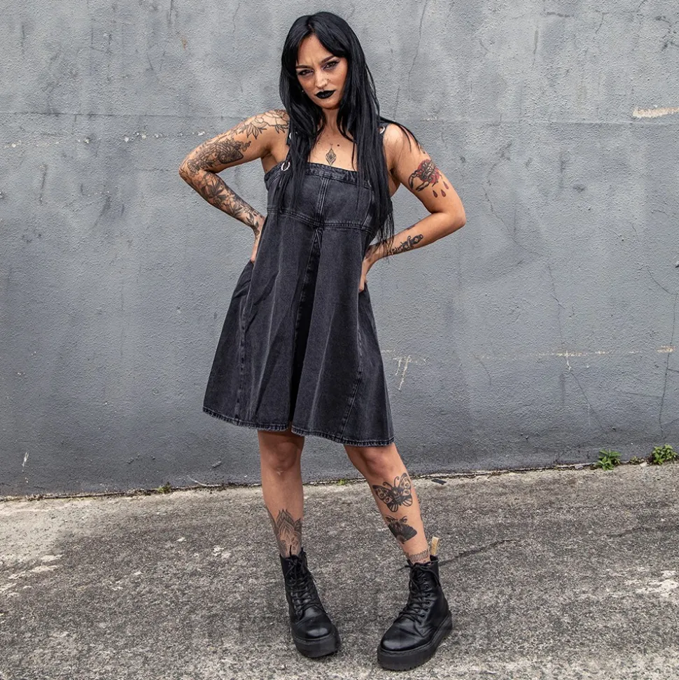 Ragged Priest Dilemma Dress (Charcoal)