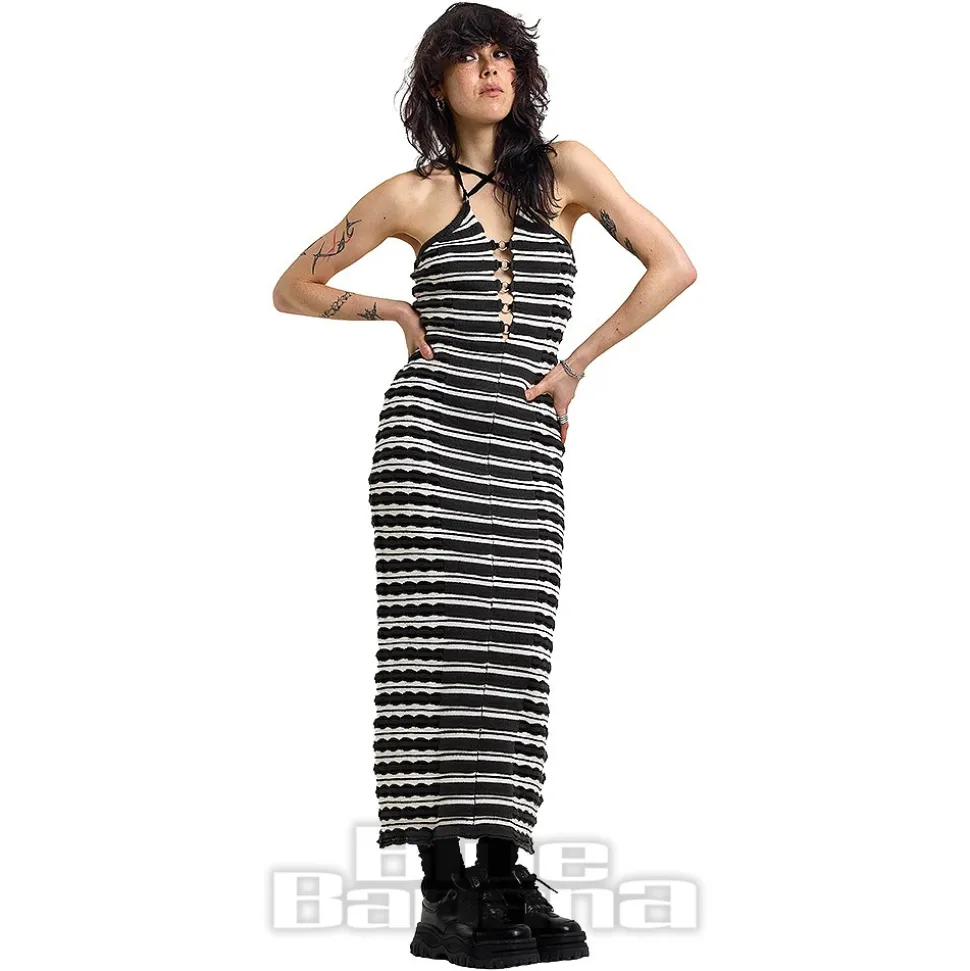 Ragged Priest Fever Dress (Charcoal)