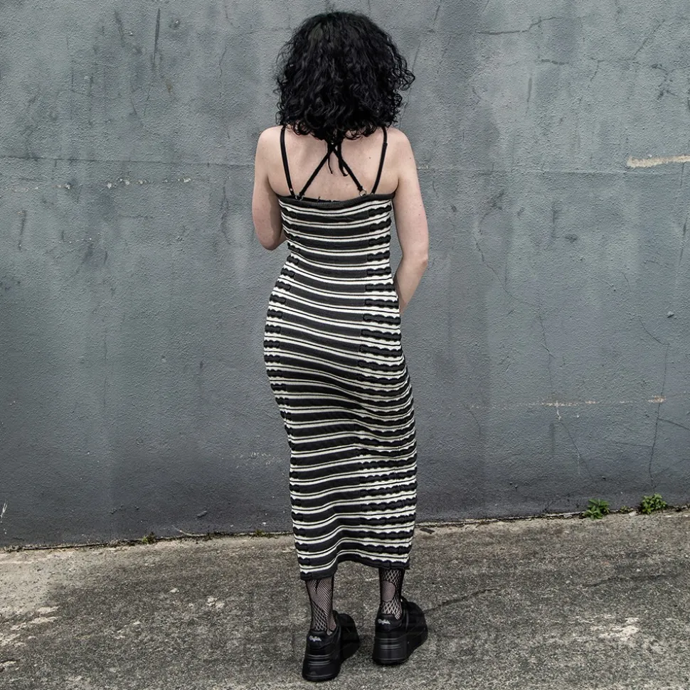 Ragged Priest Fever Dress (Charcoal)