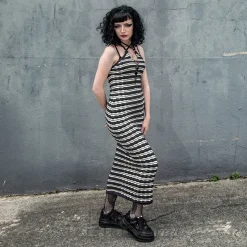 Ragged Priest Fever Dress (Charcoal)