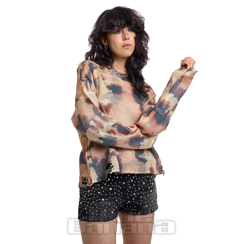 Ragged Priest Knit Tint Top (Pink)