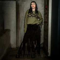 The Ragged Priest Crown Jumper (Green)