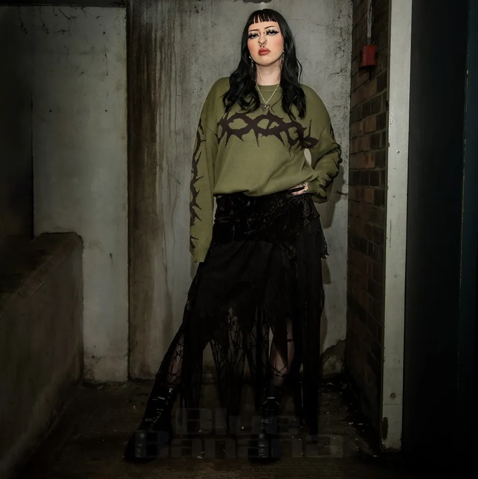 The Ragged Priest Crown Jumper (Green)